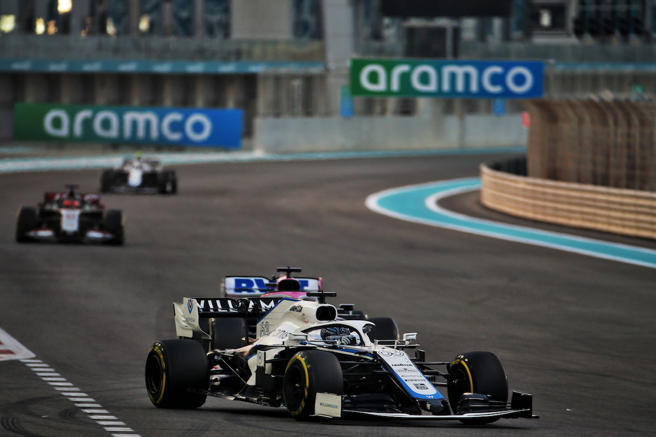 GP ABU DHABI, George Russell (GBR) Williams Racing FW43.
13.12.2020. Formula 1 World Championship, Rd 17, Abu Dhabi Grand Prix, Yas Marina Circuit, Abu Dhabi, Gara Day.
- www.xpbimages.com, EMail: requests@xpbimages.com © Copyright: Batchelor / XPB Images