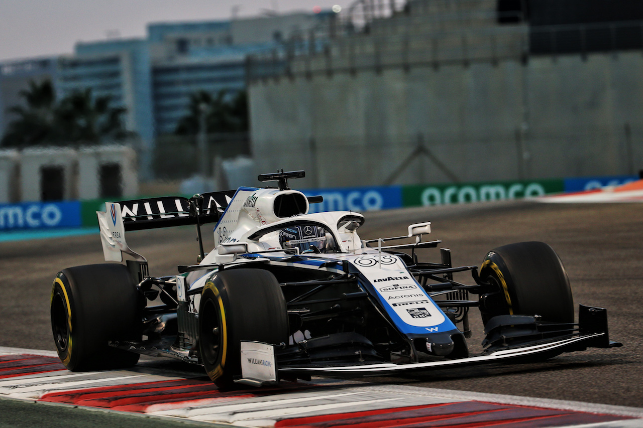 GP ABU DHABI, George Russell (GBR) Williams Racing FW43.
13.12.2020. Formula 1 World Championship, Rd 17, Abu Dhabi Grand Prix, Yas Marina Circuit, Abu Dhabi, Gara Day.
- www.xpbimages.com, EMail: requests@xpbimages.com © Copyright: Batchelor / XPB Images