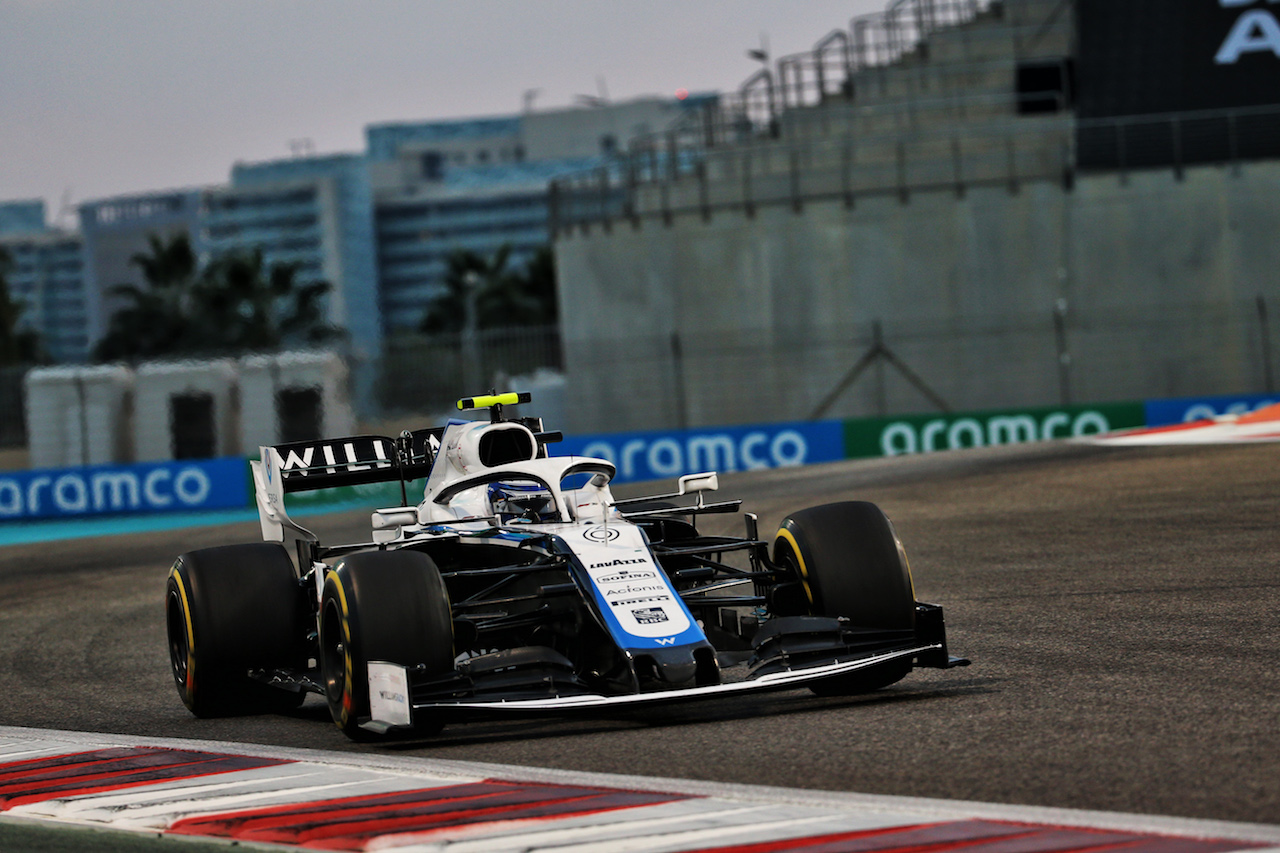 GP ABU DHABI, Nicholas Latifi (CDN) Williams Racing FW43.
13.12.2020. Formula 1 World Championship, Rd 17, Abu Dhabi Grand Prix, Yas Marina Circuit, Abu Dhabi, Gara Day.
- www.xpbimages.com, EMail: requests@xpbimages.com © Copyright: Batchelor / XPB Images
