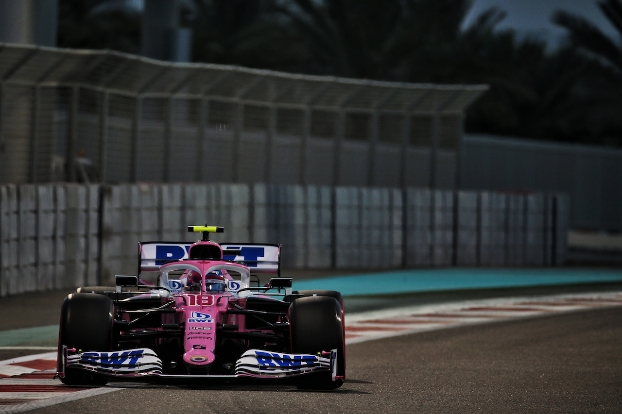 GP ABU DHABI, Lance Stroll (CDN) Racing Point F1 Team RP20.
12.12.2020. Formula 1 World Championship, Rd 17, Abu Dhabi Grand Prix, Yas Marina Circuit, Abu Dhabi, Qualifiche Day.
- www.xpbimages.com, EMail: requests@xpbimages.com © Copyright: Batchelor / XPB Images