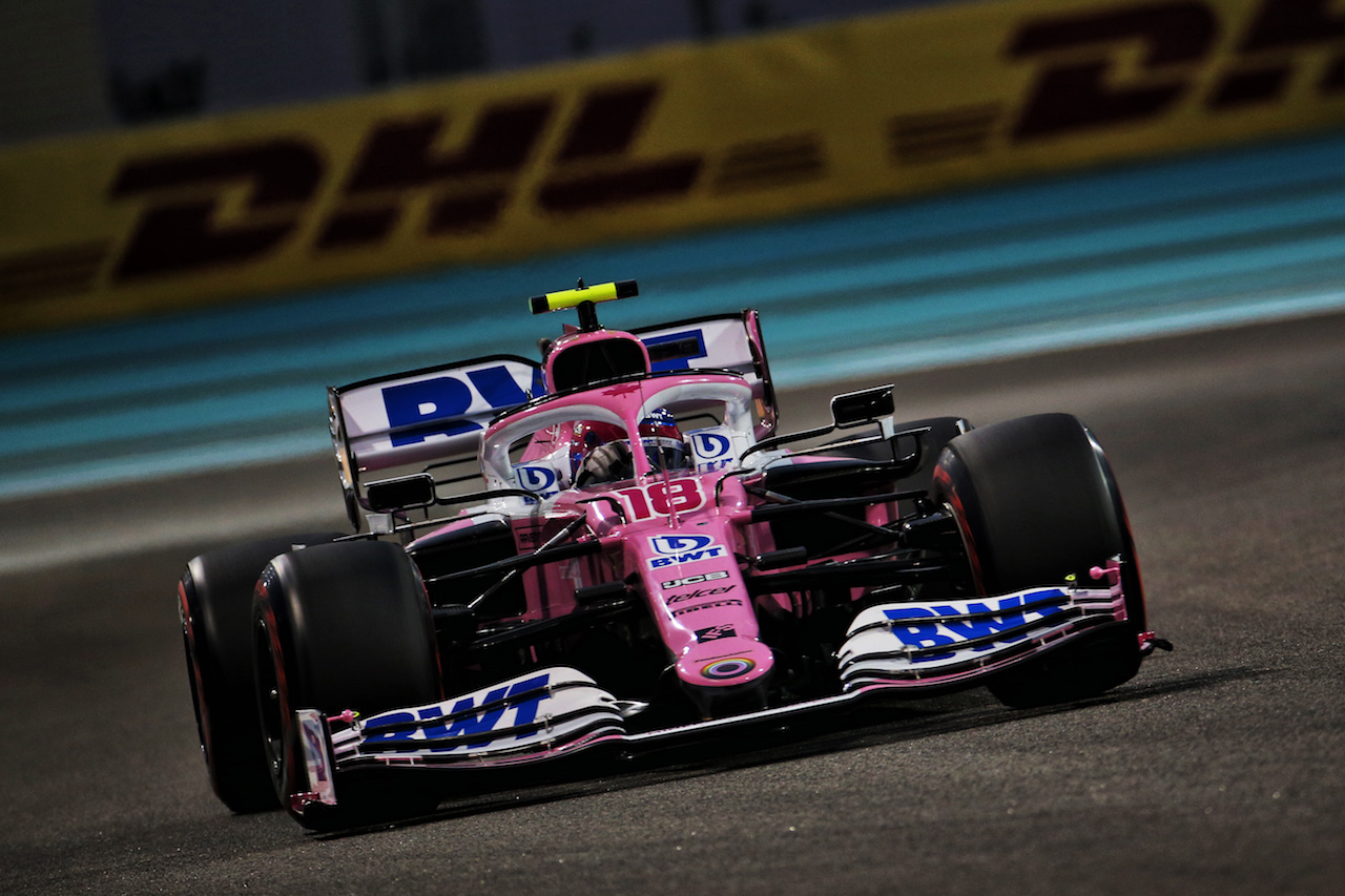 GP ABU DHABI, Lance Stroll (CDN) Racing Point F1 Team RP20.
12.12.2020. Formula 1 World Championship, Rd 17, Abu Dhabi Grand Prix, Yas Marina Circuit, Abu Dhabi, Qualifiche Day.
- www.xpbimages.com, EMail: requests@xpbimages.com © Copyright: Batchelor / XPB Images