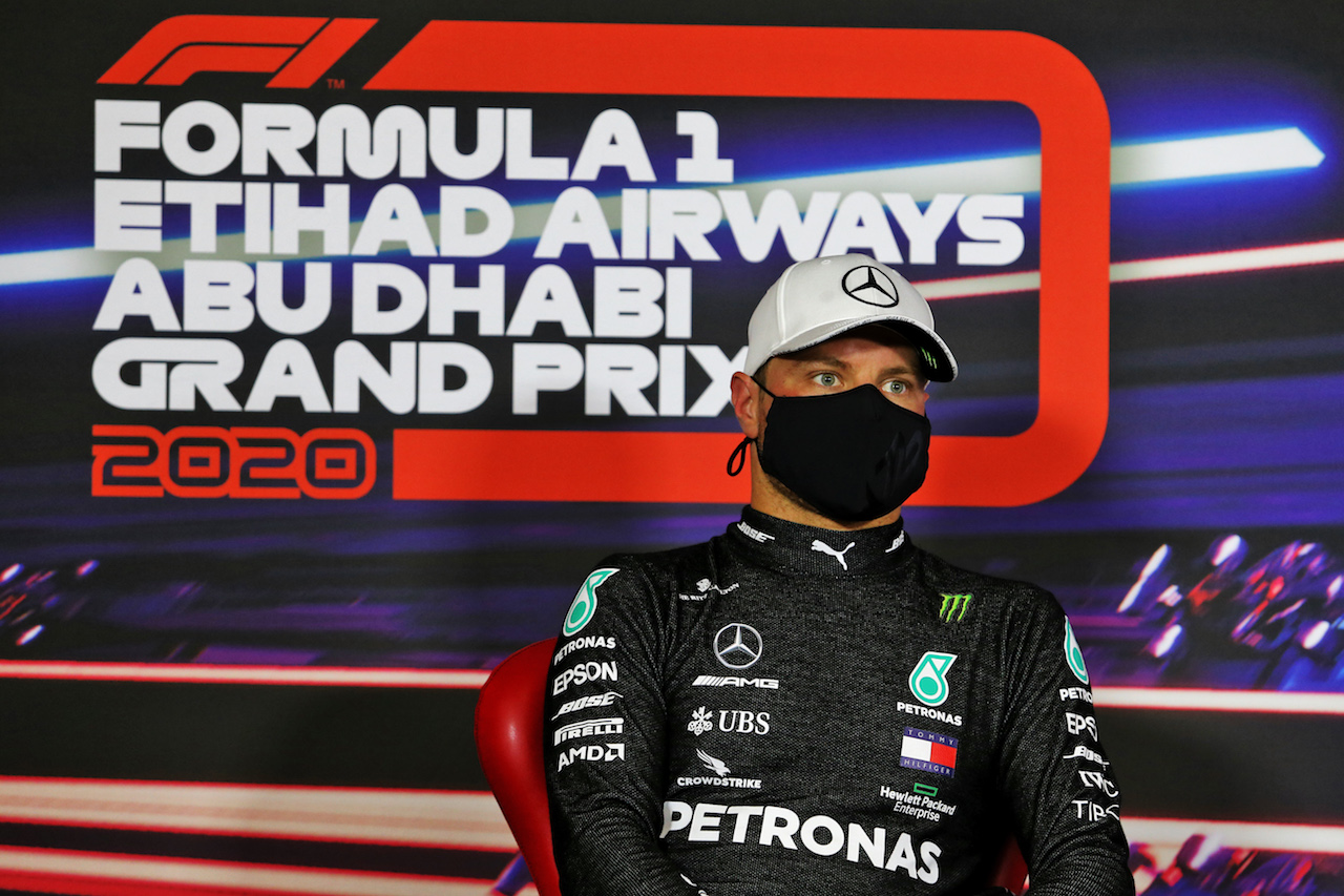 GP ABU DHABI, Valtteri Bottas (FIN) Mercedes AMG F1 in the post qualifying FIA Press Conference.
12.12.2020. Formula 1 World Championship, Rd 17, Abu Dhabi Grand Prix, Yas Marina Circuit, Abu Dhabi, Qualifiche Day.
- www.xpbimages.com, EMail: requests@xpbimages.com © Copyright: Moy / XPB Images