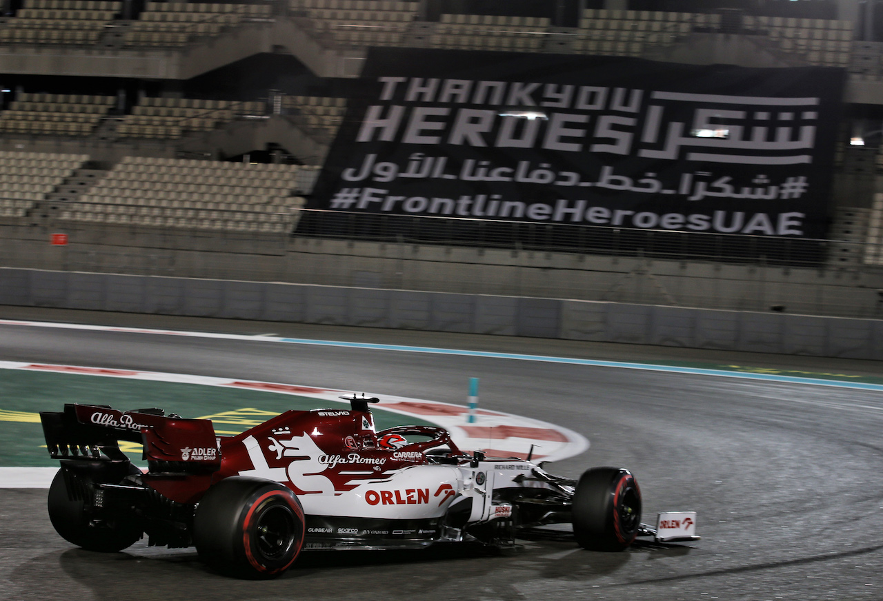 GP ABU DHABI, Kimi Raikkonen (FIN) Alfa Romeo Racing C39.
11.12.2020. Formula 1 World Championship, Rd 17, Abu Dhabi Grand Prix, Yas Marina Circuit, Abu Dhabi, Practice Day.
- www.xpbimages.com, EMail: requests@xpbimages.com © Copyright: Batchelor / XPB Images
