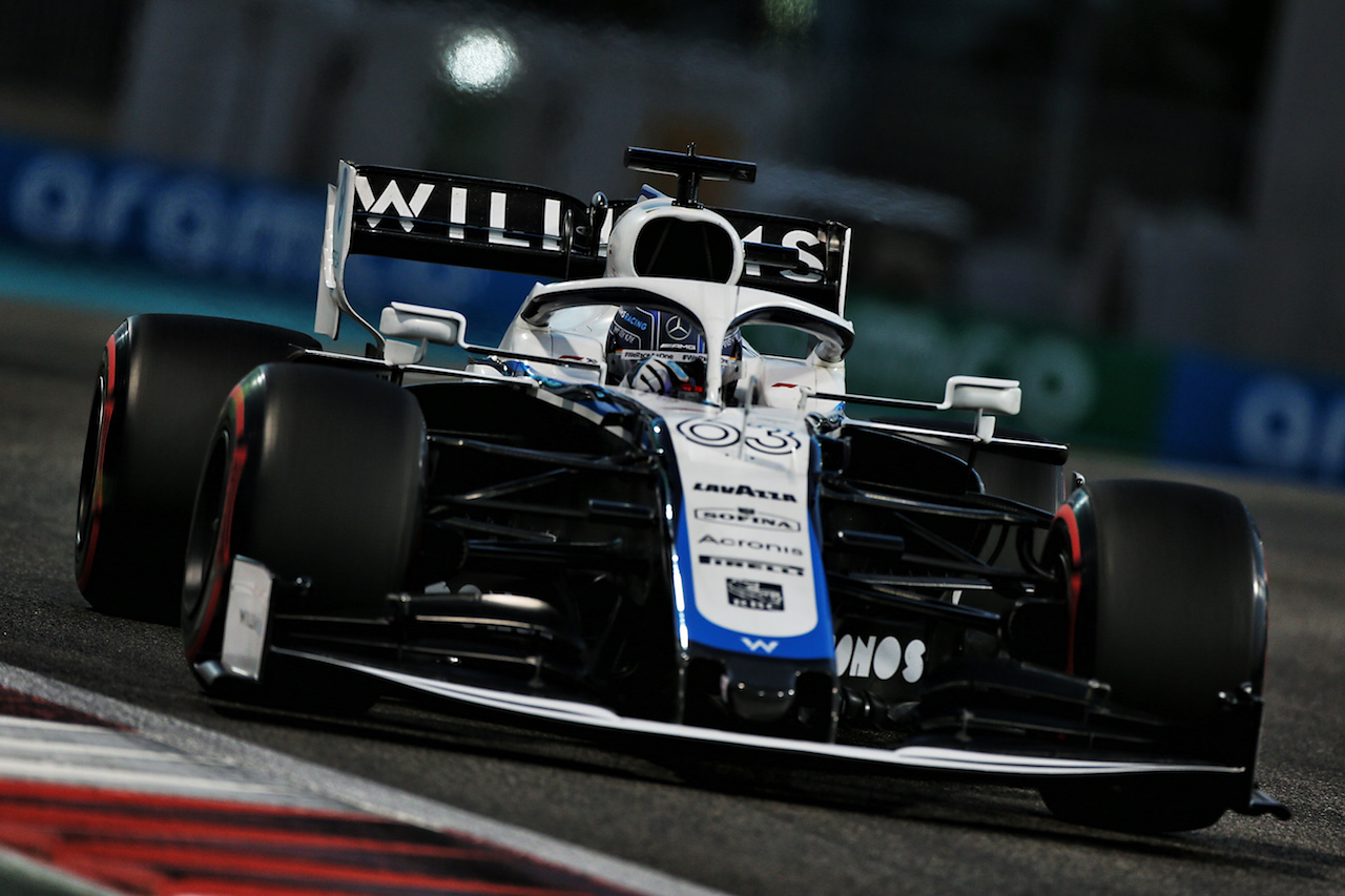 GP ABU DHABI, George Russell (GBR) Williams Racing FW43.
11.12.2020. Formula 1 World Championship, Rd 17, Abu Dhabi Grand Prix, Yas Marina Circuit, Abu Dhabi, Practice Day.
- www.xpbimages.com, EMail: requests@xpbimages.com © Copyright: Moy / XPB Images