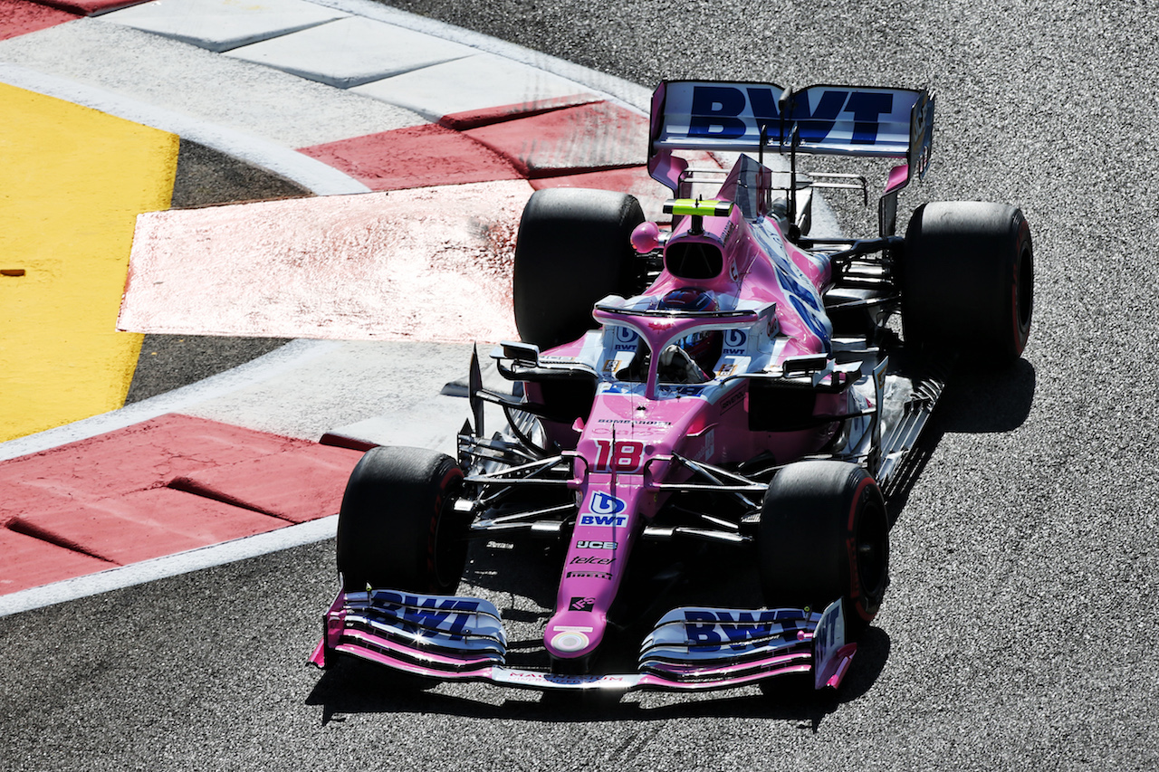 GP ABU DHABI, Lance Stroll (CDN) Racing Point F1 Team RP20.
11.12.2020. Formula 1 World Championship, Rd 17, Abu Dhabi Grand Prix, Yas Marina Circuit, Abu Dhabi, Practice Day.
- www.xpbimages.com, EMail: requests@xpbimages.com © Copyright: Moy / XPB Images