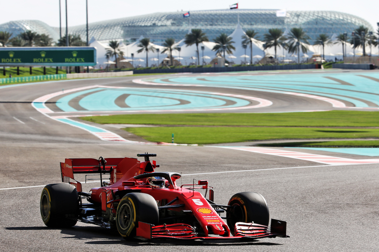 GP ABU DHABI, Sebastian Vettel (GER) Ferrari SF1000.
11.12.2020. Formula 1 World Championship, Rd 17, Abu Dhabi Grand Prix, Yas Marina Circuit, Abu Dhabi, Practice Day.
- www.xpbimages.com, EMail: requests@xpbimages.com © Copyright: Batchelor / XPB Images