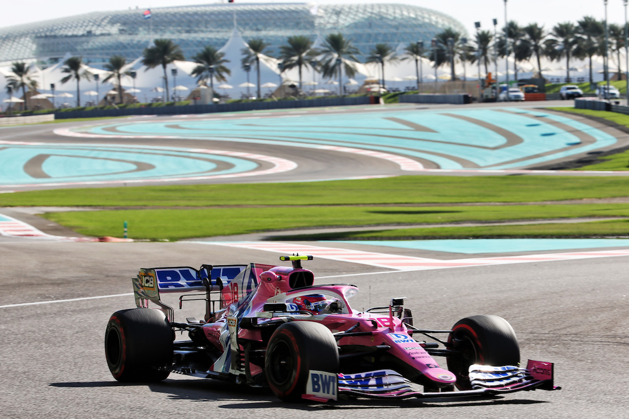 GP ABU DHABI, Lance Stroll (CDN) Racing Point F1 Team RP20.
11.12.2020. Formula 1 World Championship, Rd 17, Abu Dhabi Grand Prix, Yas Marina Circuit, Abu Dhabi, Practice Day.
- www.xpbimages.com, EMail: requests@xpbimages.com © Copyright: Batchelor / XPB Images