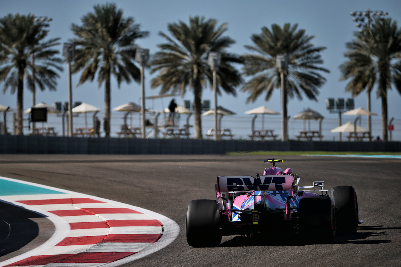 GP ABU DHABI, Lance Stroll (CDN) Racing Point F1 Team RP20.
11.12.2020. Formula 1 World Championship, Rd 17, Abu Dhabi Grand Prix, Yas Marina Circuit, Abu Dhabi, Practice Day.
- www.xpbimages.com, EMail: requests@xpbimages.com © Copyright: Batchelor / XPB Images