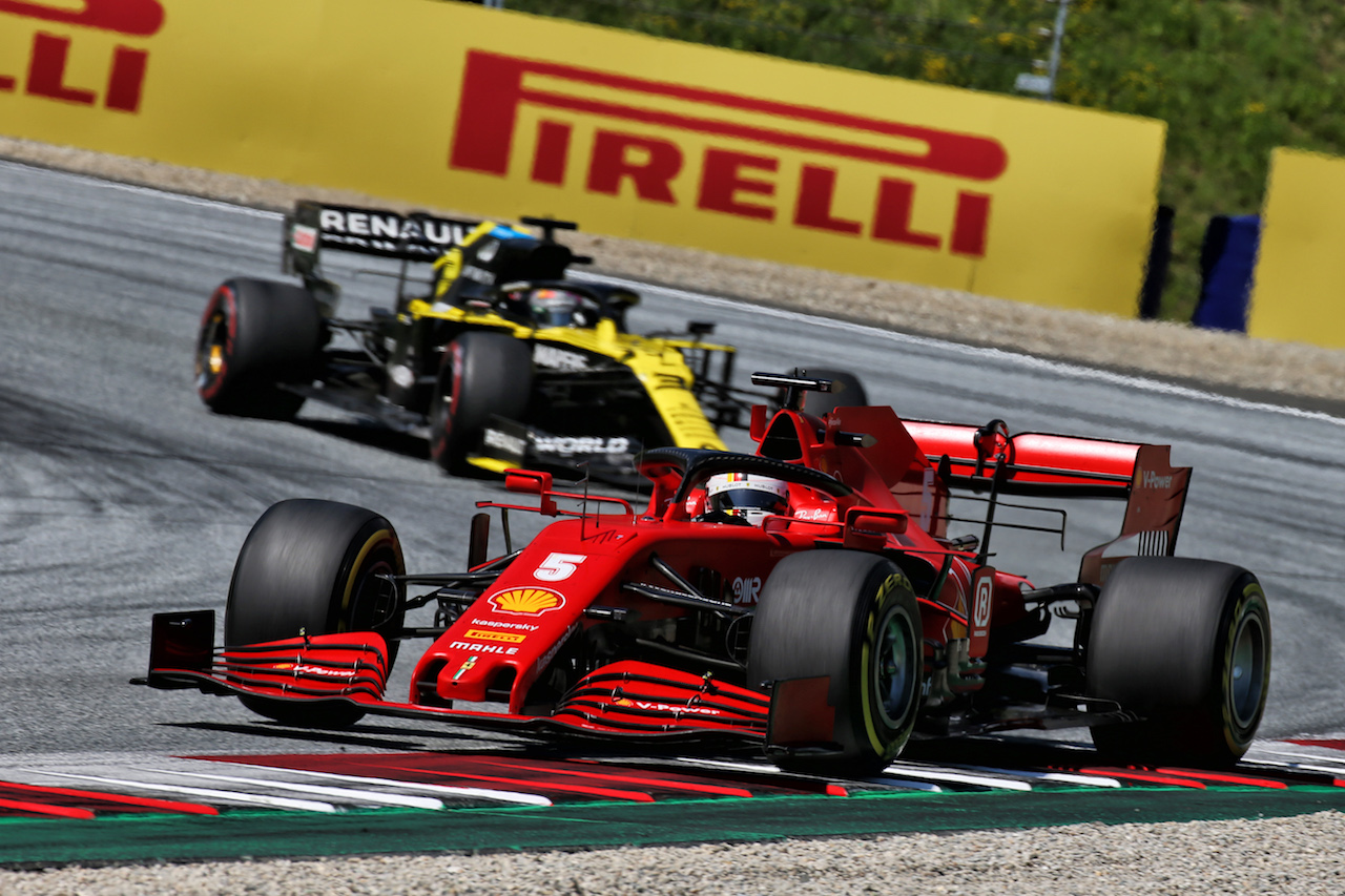 GP AUSTRIA, Sebastian Vettel (GER) Ferrari SF1000.
05.07.2020. Formula 1 World Championship, Rd 1, Austrian Grand Prix, Spielberg, Austria, Gara Day.
- www.xpbimages.com, EMail: requests@xpbimages.com © Copyright: Batchelor / XPB Images