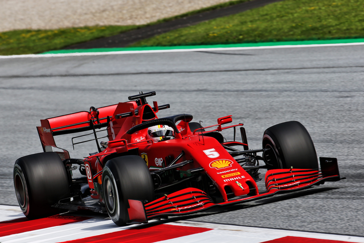 GP AUSTRIA, Sebastian Vettel (GER) Ferrari SF1000.
03.07.2020. Formula 1 World Championship, Rd 1, Austrian Grand Prix, Spielberg, Austria, Practice Day.
- www.xpbimages.com, EMail: requests@xpbimages.com © Copyright: Batchelor / XPB Images