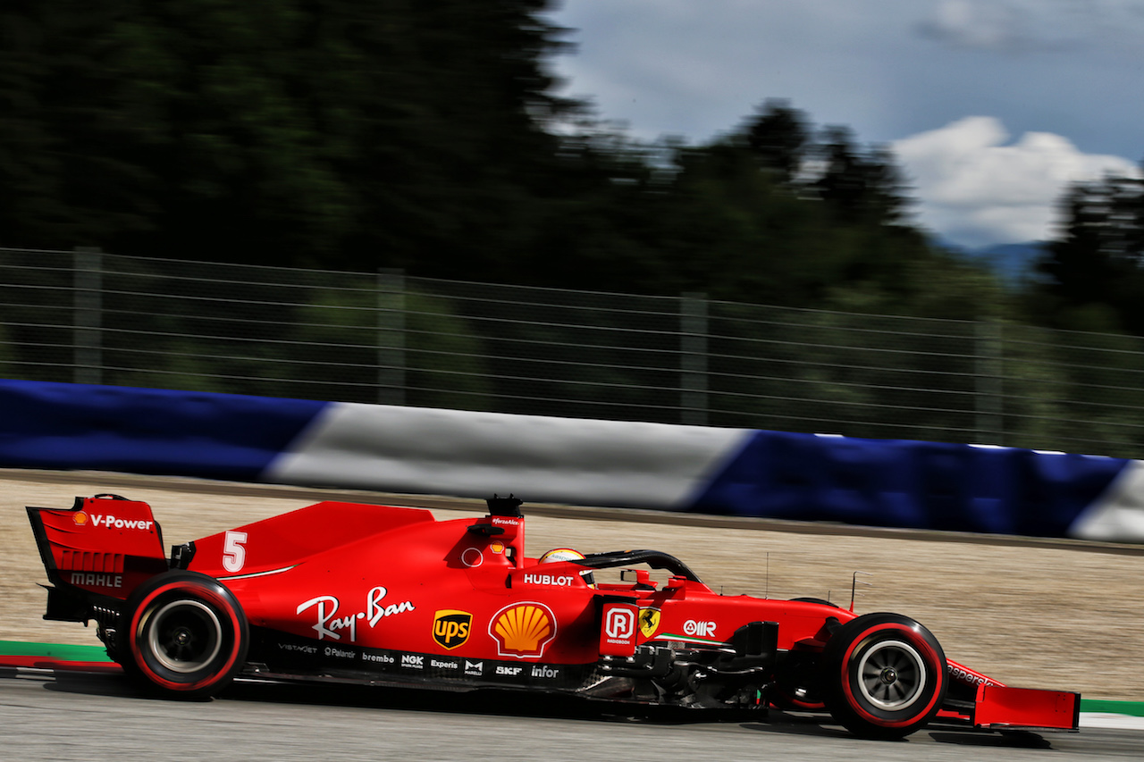 GP AUSTRIA, Sebastian Vettel (GER) Ferrari SF1000.
03.07.2020. Formula 1 World Championship, Rd 1, Austrian Grand Prix, Spielberg, Austria, Practice Day.
- www.xpbimages.com, EMail: requests@xpbimages.com © Copyright: Batchelor / XPB Images