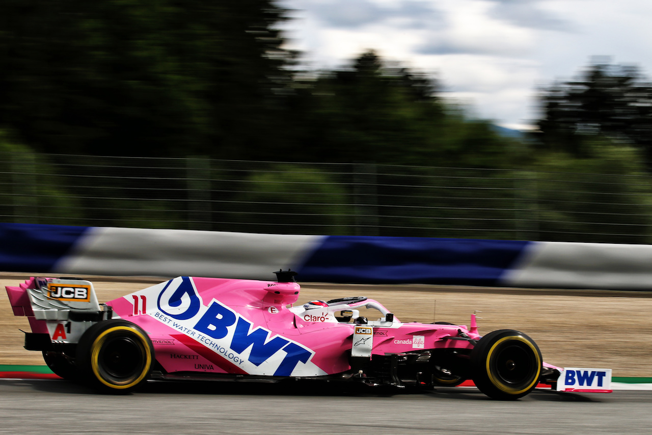 GP AUSTRIA, Sergio Perez (MEX) Racing Point F1 Team RP19.
03.07.2020. Formula 1 World Championship, Rd 1, Austrian Grand Prix, Spielberg, Austria, Practice Day.
- www.xpbimages.com, EMail: requests@xpbimages.com © Copyright: Batchelor / XPB Images