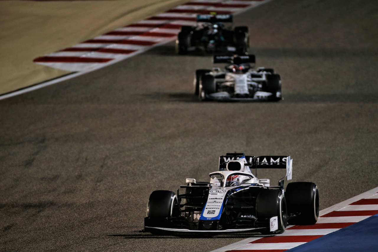 GP BAHRAIN, George Russell (GBR) Williams Racing FW43.
29.11.2020. Formula 1 World Championship, Rd 15, Bahrain Grand Prix, Sakhir, Bahrain, Gara Day.
- www.xpbimages.com, EMail: requests@xpbimages.com © Copyright: Batchelor / XPB Images