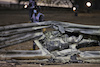 GP BAHRAIN, The heavily damaged Haas F1 Team VF-20 of Romain Grosjean (FRA) Haas F1 Team after crashed at the partenza of the race e exploded into flames, destroying the armco barrier.
29.11.2020. Formula 1 World Championship, Rd 15, Bahrain Grand Prix, Sakhir, Bahrain, Gara Day.
- www.xpbimages.com, EMail: requests@xpbimages.com © Copyright: Batchelor / XPB Images