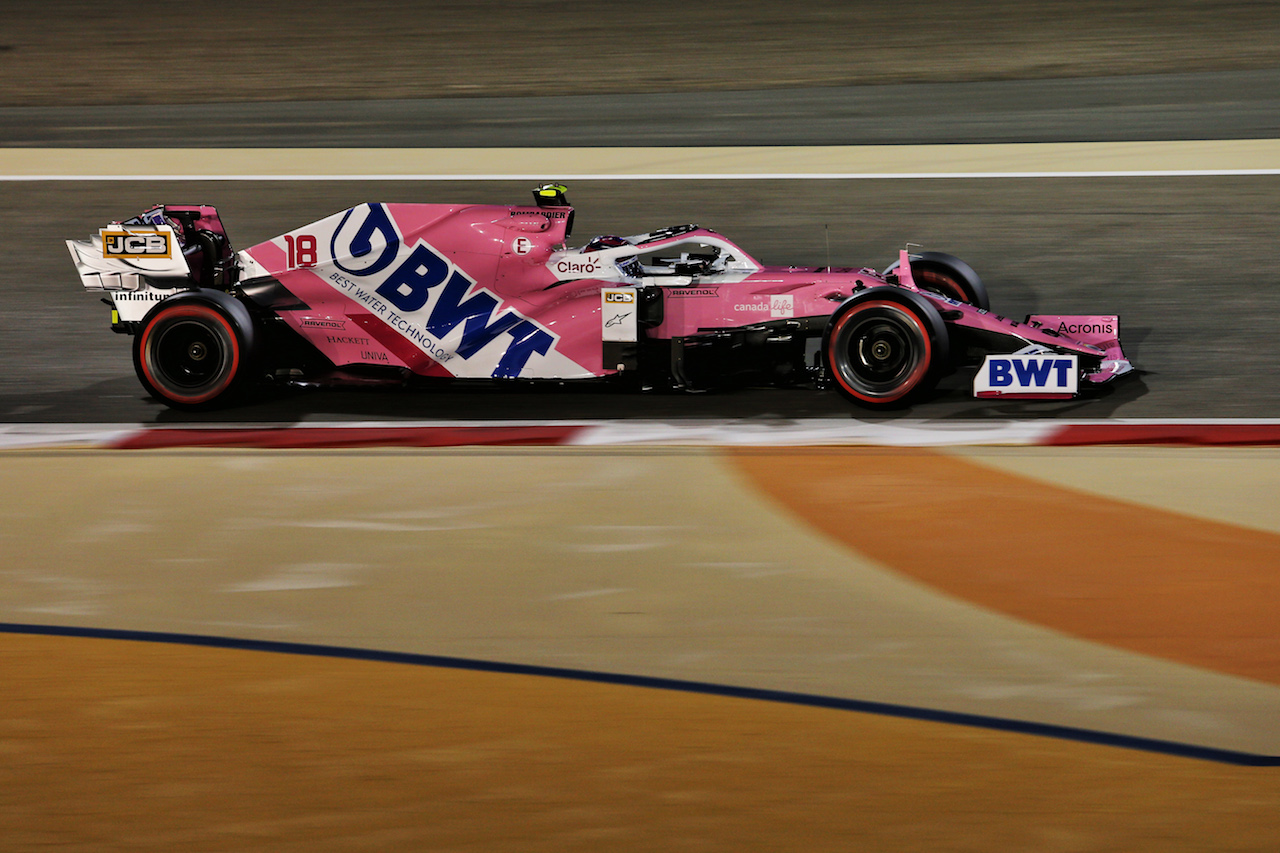GP BAHRAIN, Lance Stroll (CDN) Racing Point F1 Team RP20.
27.11.2020. Formula 1 World Championship, Rd 15, Bahrain Grand Prix, Sakhir, Bahrain, Practice Day
- www.xpbimages.com, EMail: requests@xpbimages.com © Copyright: Moy / XPB Images