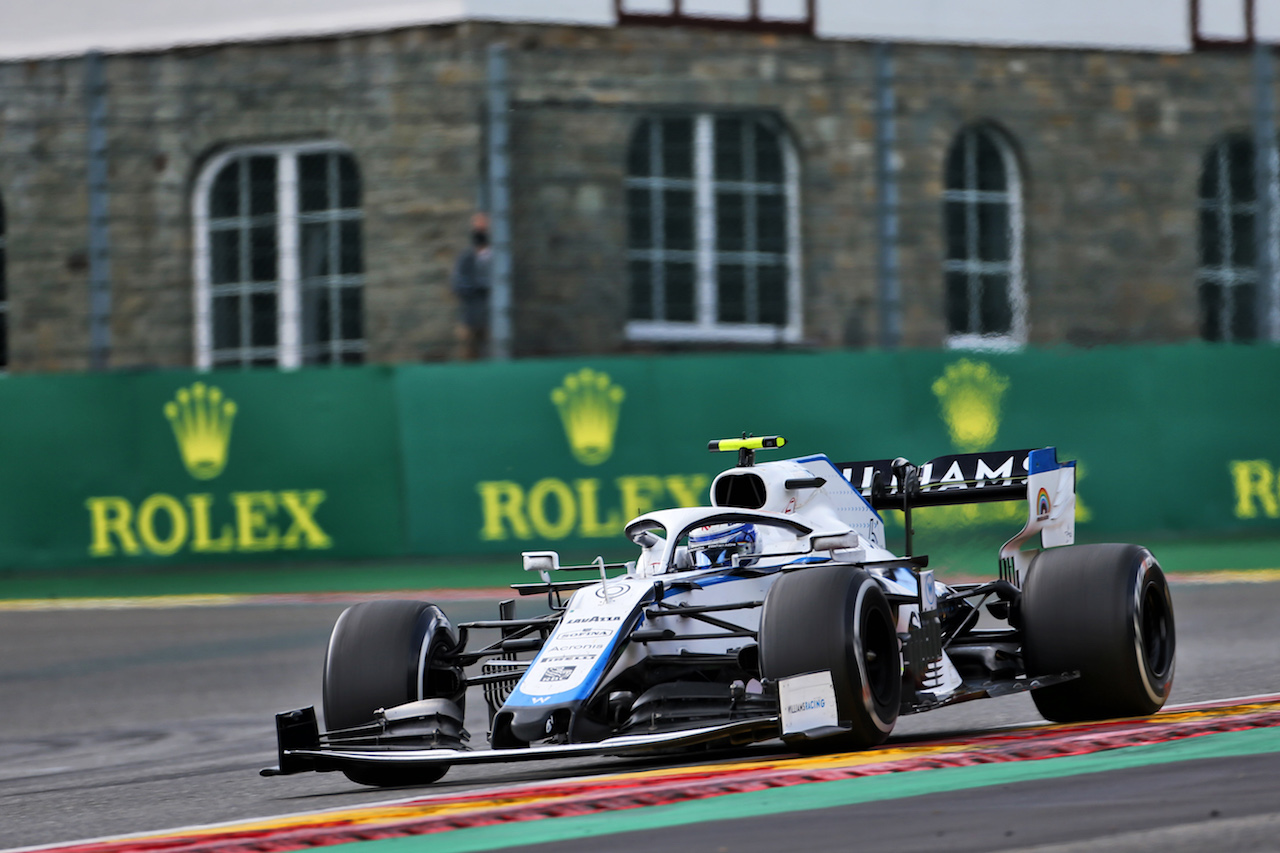 GP BELGIO, Nicholas Latifi (CDN) Williams Racing FW43.
30.08.2020. Formula 1 World Championship, Rd 7, Belgian Grand Prix, Spa Francorchamps, Belgium, Gara Day.
- www.xpbimages.com, EMail: requests@xpbimages.com - copy of publication required for printed pictures. Every used picture is fee-liable. © Copyright: Charniaux / XPB Images