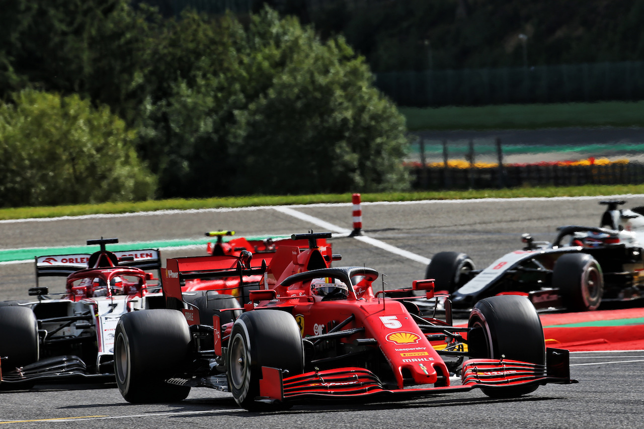 GP BELGIO, Sebastian Vettel (GER) Ferrari SF1000.
30.08.2020. Formula 1 World Championship, Rd 7, Belgian Grand Prix, Spa Francorchamps, Belgium, Gara Day.
- www.xpbimages.com, EMail: requests@xpbimages.com © Copyright: Batchelor / XPB Images