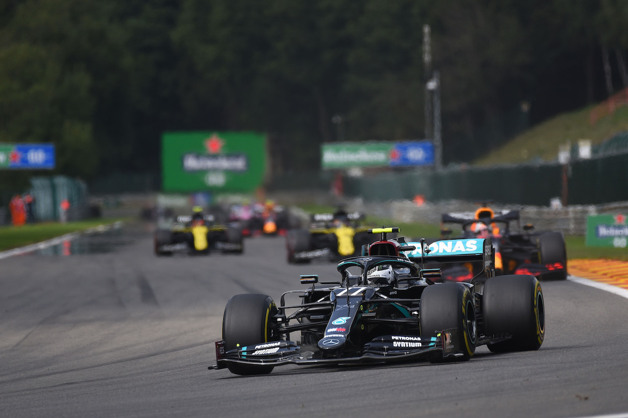 GP BELGIO, Valtteri Bottas (FIN) Mercedes AMG F1 W11.
30.08.2020. Formula 1 World Championship, Rd 7, Belgian Grand Prix, Spa Francorchamps, Belgium, Gara Day.
- www.xpbimages.com, EMail: requests@xpbimages.com - copy of publication required for printed pictures. Every used picture is fee-liable. © Copyright: FIA Pool Image for Editorial Use Only