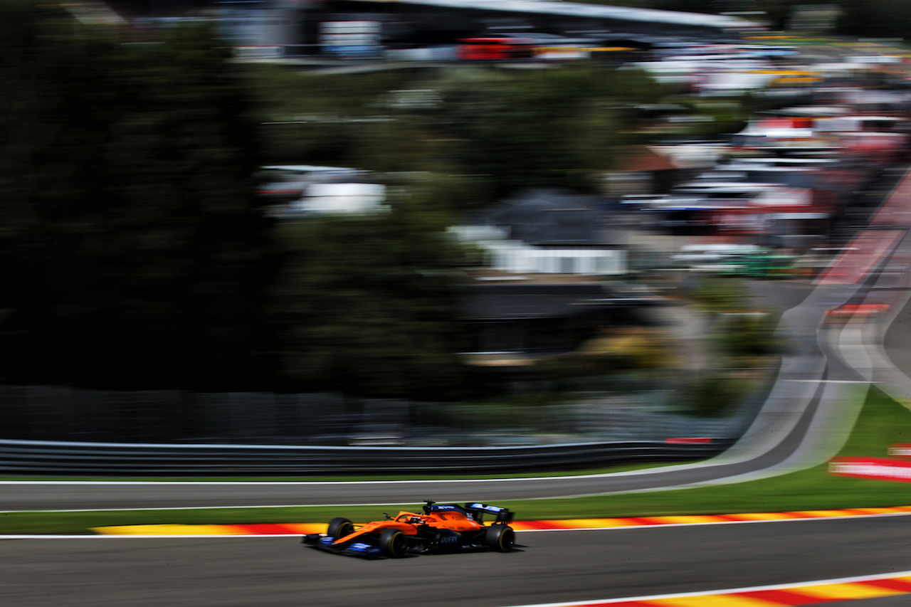 GP BELGIO, Carlos Sainz Jr (ESP) McLaren MCL35.
29.08.2020. Formula 1 World Championship, Rd 7, Belgian Grand Prix, Spa Francorchamps, Belgium, Qualifiche Day.
- www.xpbimages.com, EMail: requests@xpbimages.com © Copyright: Batchelor / XPB Images