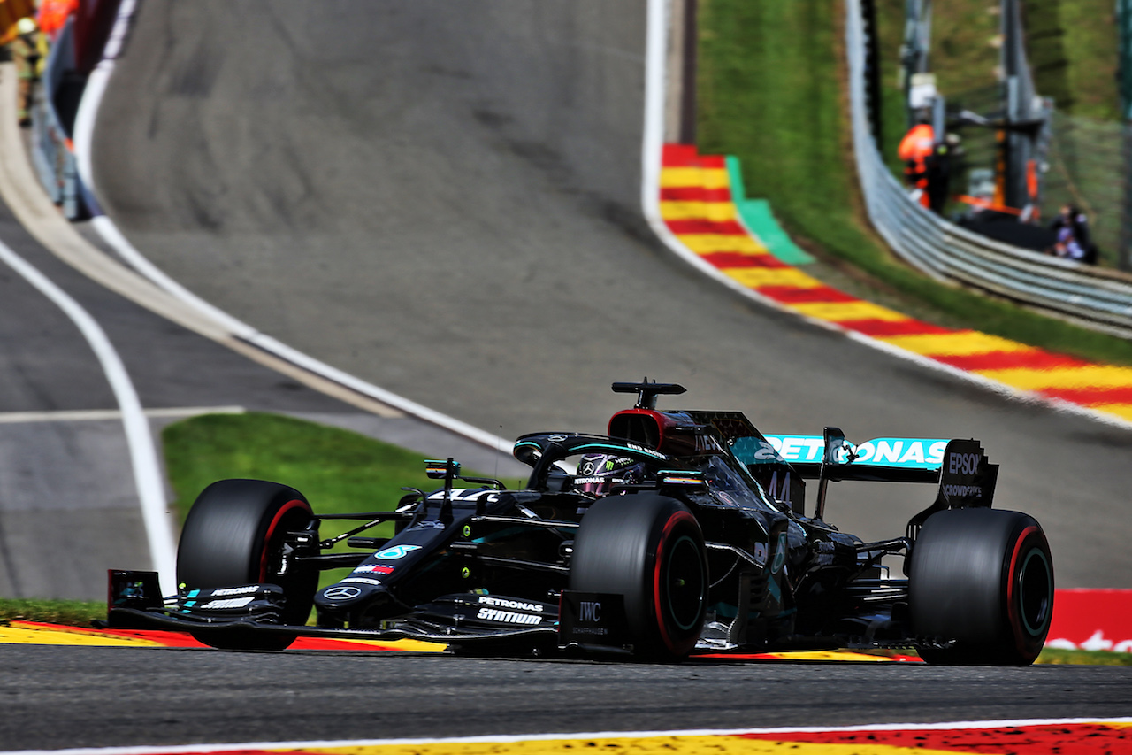 GP BELGIO, Lewis Hamilton (GBR) Mercedes AMG F1 W11.
29.08.2020. Formula 1 World Championship, Rd 7, Belgian Grand Prix, Spa Francorchamps, Belgium, Qualifiche Day.
- www.xpbimages.com, EMail: requests@xpbimages.com © Copyright: Batchelor / XPB Images