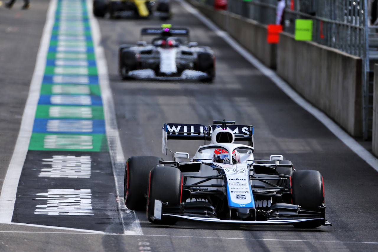 GP BELGIO, George Russell (GBR) Williams Racing FW43.
29.08.2020. Formula 1 World Championship, Rd 7, Belgian Grand Prix, Spa Francorchamps, Belgium, Qualifiche Day.
- www.xpbimages.com, EMail: requests@xpbimages.com - copy of publication required for printed pictures. Every used picture is fee-liable. © Copyright: Charniaux / XPB Images