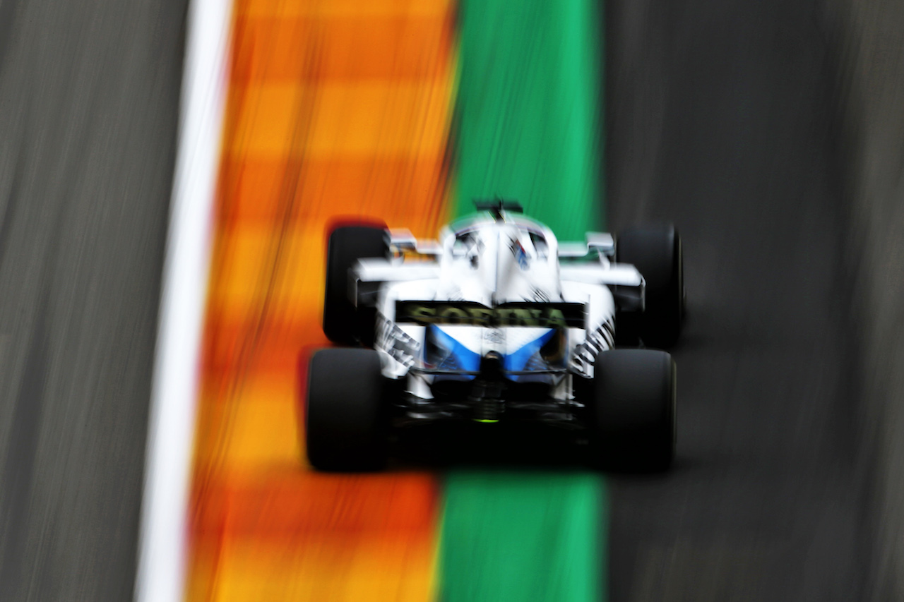 GP BELGIO, George Russell (GBR) Williams Racing FW43.
28.08.2020. Formula 1 World Championship, Rd 7, Belgian Grand Prix, Spa Francorchamps, Belgium, Practice Day.
- www.xpbimages.com, EMail: requests@xpbimages.com - copy of publication required for printed pictures. Every used picture is fee-liable. © Copyright: Charniaux / XPB Images
