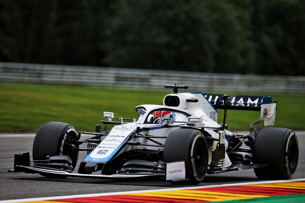 GP BELGIO, George Russell (GBR) Williams Racing FW43.
28.08.2020. Formula 1 World Championship, Rd 7, Belgian Grand Prix, Spa Francorchamps, Belgium, Practice Day.
- www.xpbimages.com, EMail: requests@xpbimages.com © Copyright: Batchelor / XPB Images