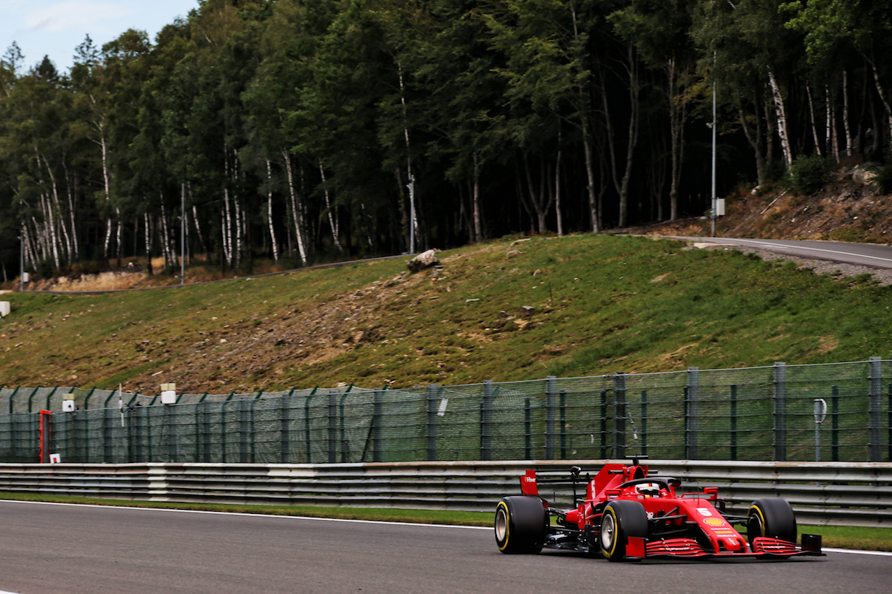 GP BELGIO, Sebastian Vettel (GER) Ferrari SF1000.
28.08.2020. Formula 1 World Championship, Rd 7, Belgian Grand Prix, Spa Francorchamps, Belgium, Practice Day.
- www.xpbimages.com, EMail: requests@xpbimages.com © Copyright: Batchelor / XPB Images