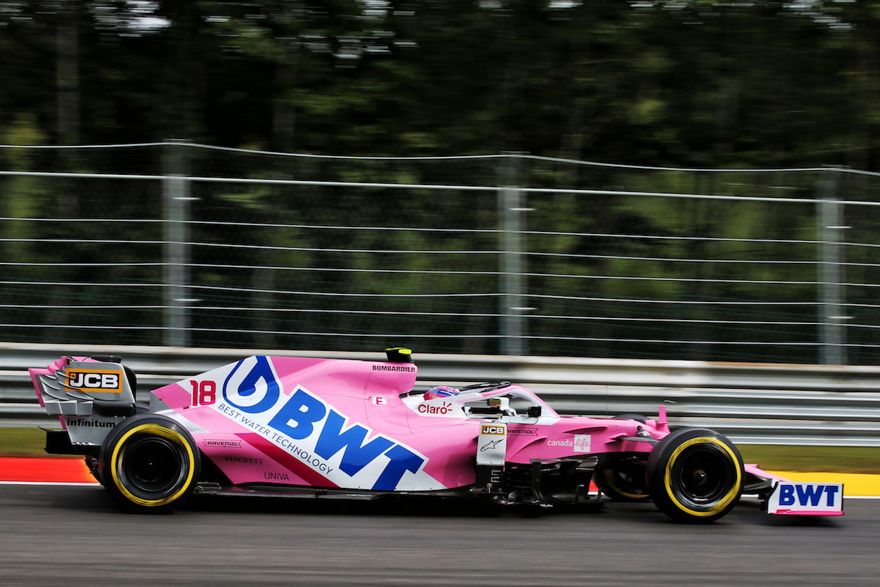 GP BELGIO, Lance Stroll (CDN) Racing Point F1 Team RP20.
28.08.2020. Formula 1 World Championship, Rd 7, Belgian Grand Prix, Spa Francorchamps, Belgium, Practice Day.
- www.xpbimages.com, EMail: requests@xpbimages.com © Copyright: Batchelor / XPB Images