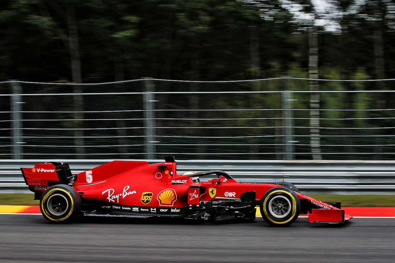 GP BELGIO, Sebastian Vettel (GER) Ferrari SF1000.
28.08.2020. Formula 1 World Championship, Rd 7, Belgian Grand Prix, Spa Francorchamps, Belgium, Practice Day.
- www.xpbimages.com, EMail: requests@xpbimages.com © Copyright: Batchelor / XPB Images