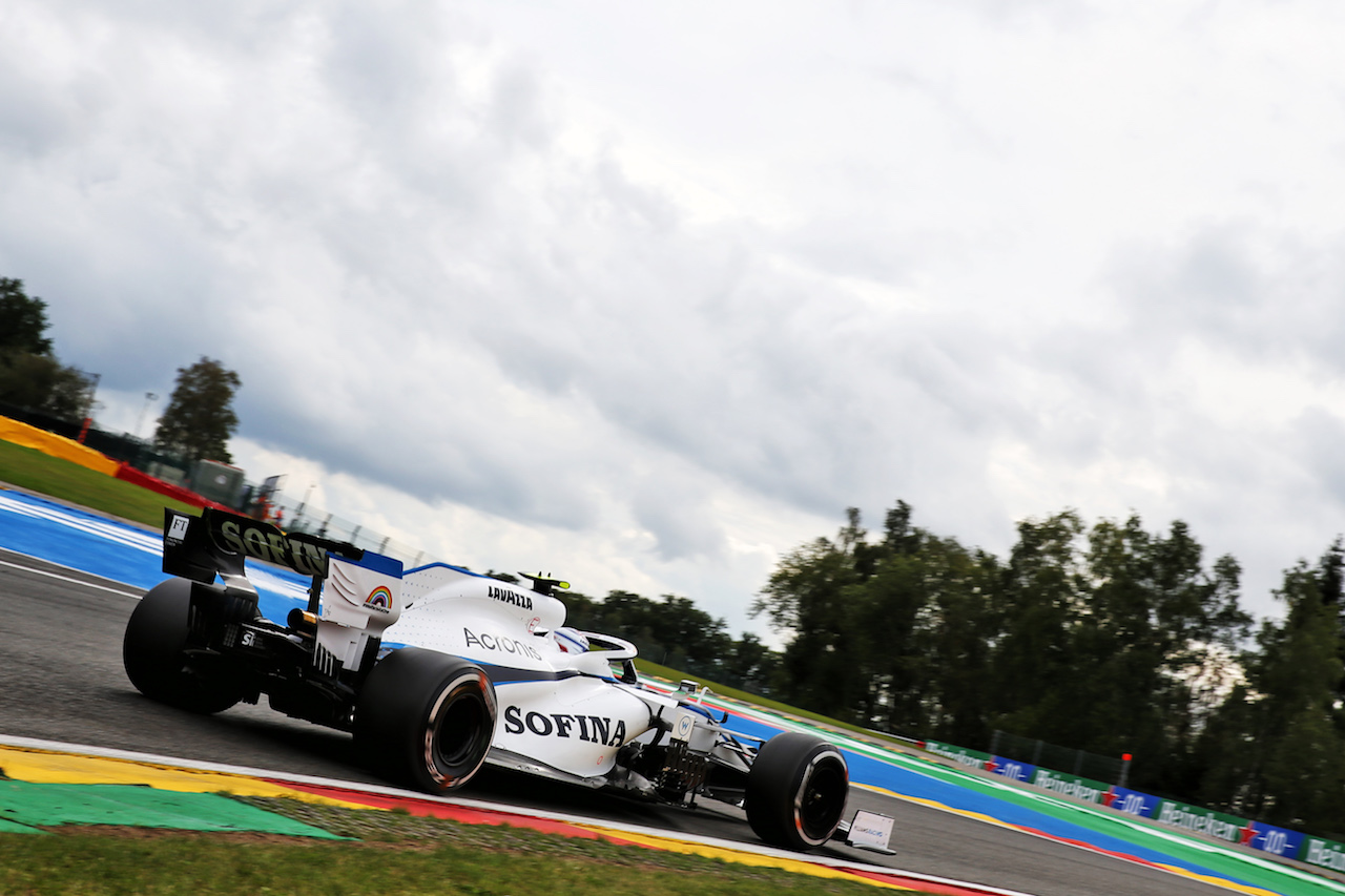 GP BELGIO, Nicholas Latifi (CDN) Williams Racing FW43.
28.08.2020. Formula 1 World Championship, Rd 7, Belgian Grand Prix, Spa Francorchamps, Belgium, Practice Day.
- www.xpbimages.com, EMail: requests@xpbimages.com © Copyright: Batchelor / XPB Images