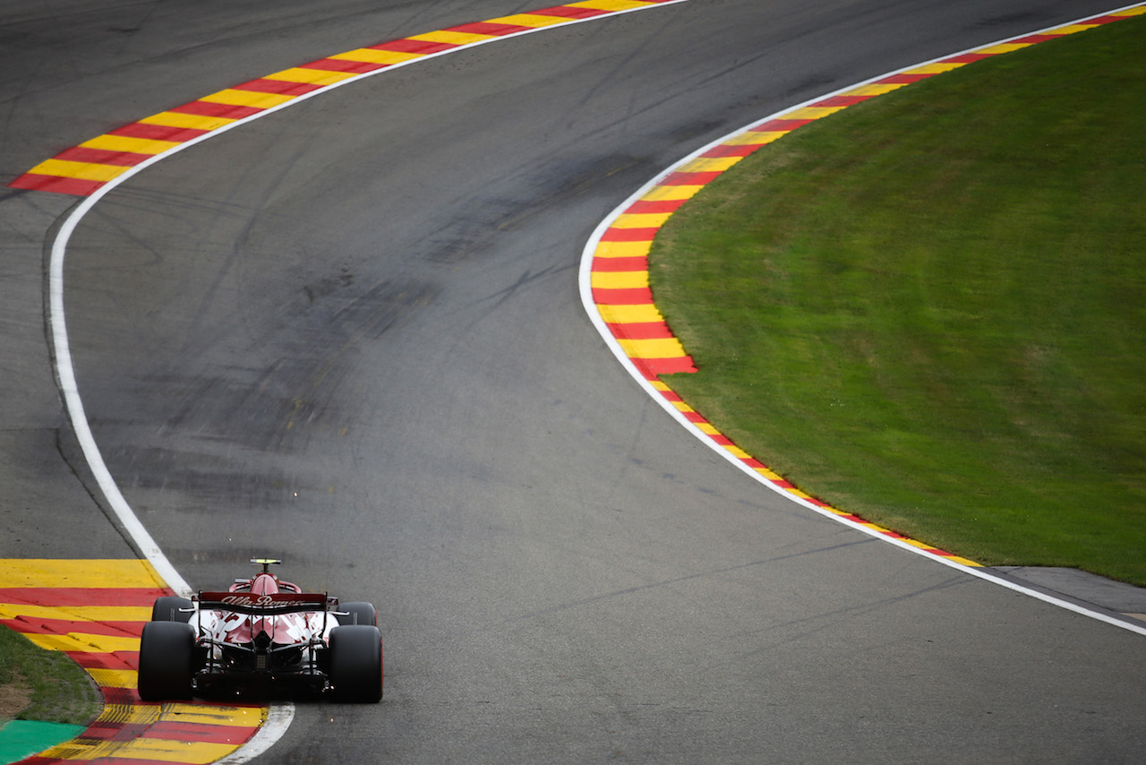 GP BELGIO, Antonio Giovinazzi (ITA), Alfa Romeo Racing 
28.08.2020. Formula 1 World Championship, Rd 7, Belgian Grand Prix, Spa Francorchamps, Belgium, Practice Day.
- www.xpbimages.com, EMail: requests@xpbimages.com - copy of publication required for printed pictures. Every used picture is fee-liable. ¬© Copyright: Charniaux / XPB Images