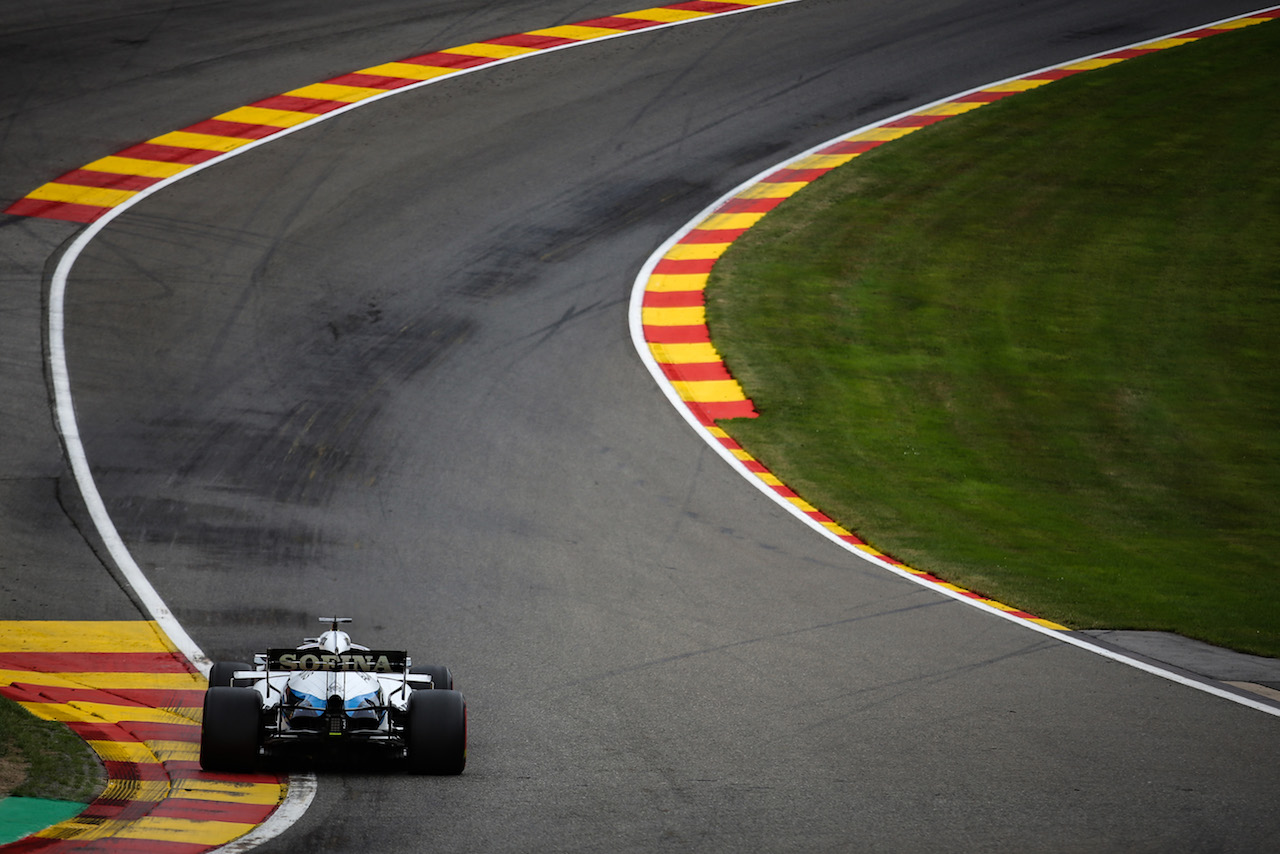 GP BELGIO, George Russell (GBR), Williams F1 Team 
28.08.2020. Formula 1 World Championship, Rd 7, Belgian Grand Prix, Spa Francorchamps, Belgium, Practice Day.
- www.xpbimages.com, EMail: requests@xpbimages.com - copy of publication required for printed pictures. Every used picture is fee-liable. ¬© Copyright: Charniaux / XPB Images