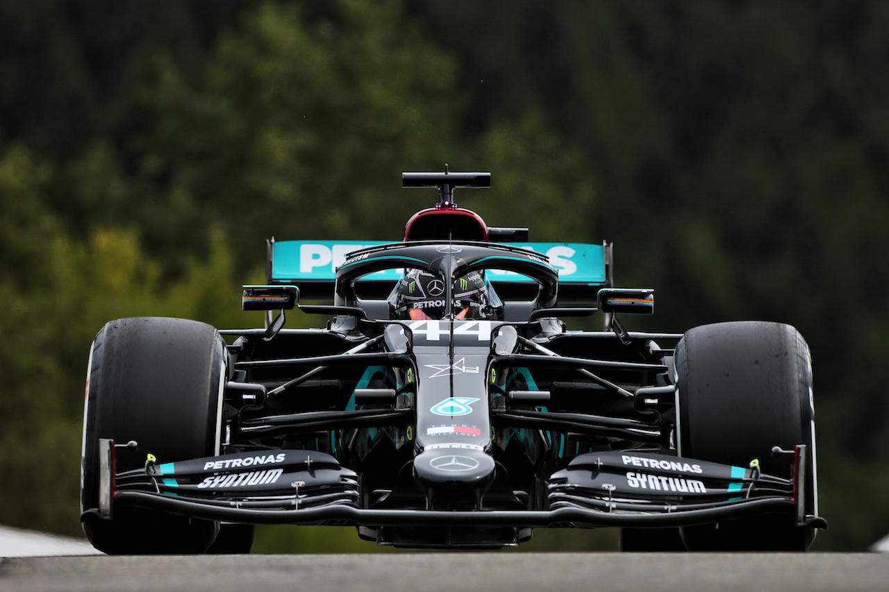 GP BELGIO, Lewis Hamilton (GBR) Mercedes AMG F1 W11.
28.08.2020. Formula 1 World Championship, Rd 7, Belgian Grand Prix, Spa Francorchamps, Belgium, Practice Day.
- www.xpbimages.com, EMail: requests@xpbimages.com © Copyright: Moy / XPB Images