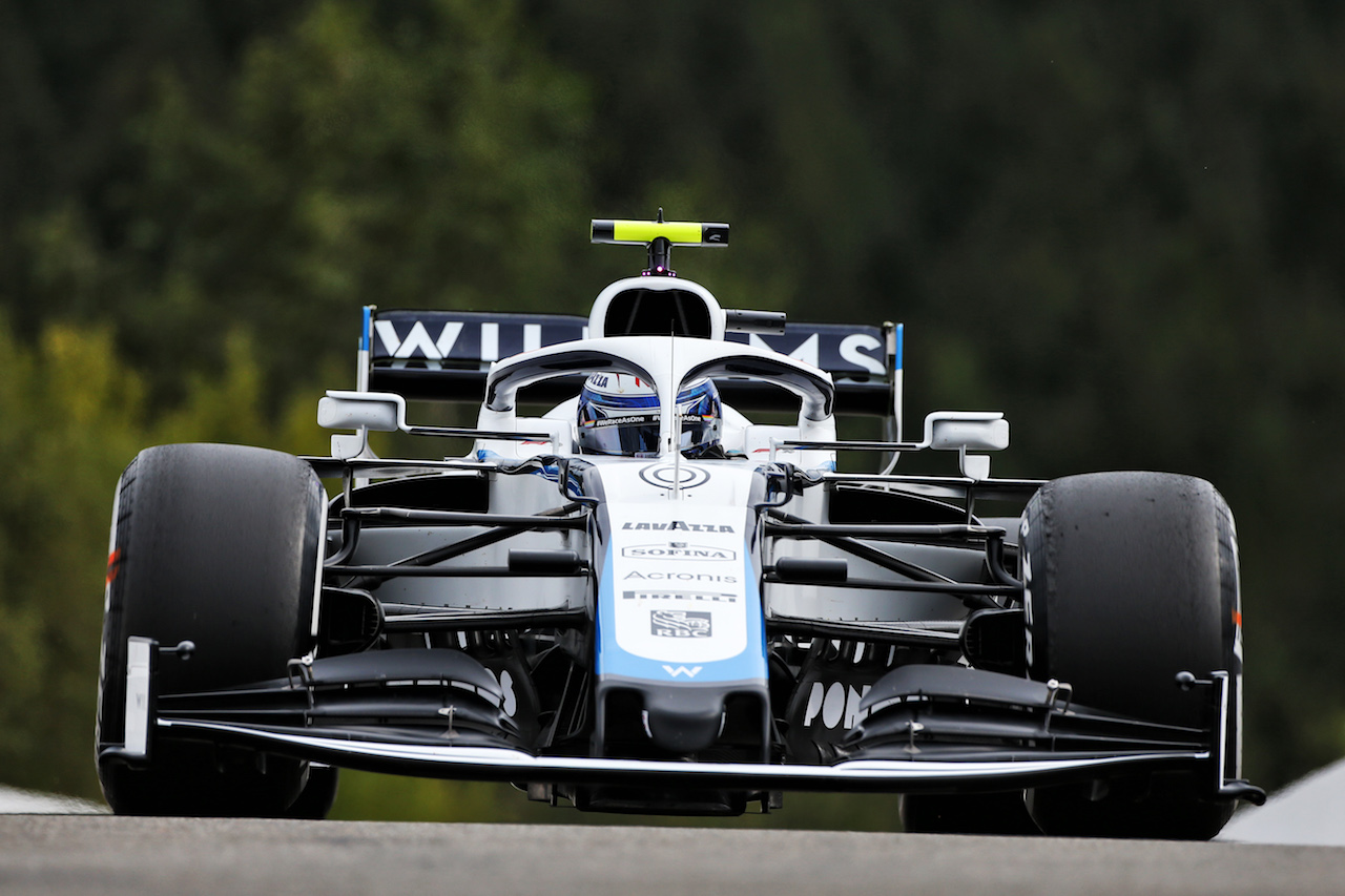 GP BELGIO, Nicholas Latifi (CDN) Williams Racing FW43.
28.08.2020. Formula 1 World Championship, Rd 7, Belgian Grand Prix, Spa Francorchamps, Belgium, Practice Day.
- www.xpbimages.com, EMail: requests@xpbimages.com © Copyright: Moy / XPB Images