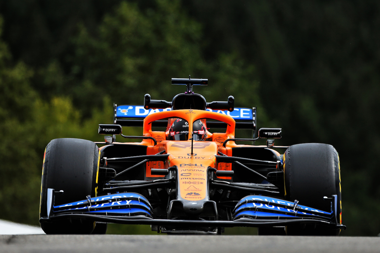 GP BELGIO, Carlos Sainz Jr (ESP) McLaren MCL35.
28.08.2020. Formula 1 World Championship, Rd 7, Belgian Grand Prix, Spa Francorchamps, Belgium, Practice Day.
- www.xpbimages.com, EMail: requests@xpbimages.com © Copyright: Moy / XPB Images