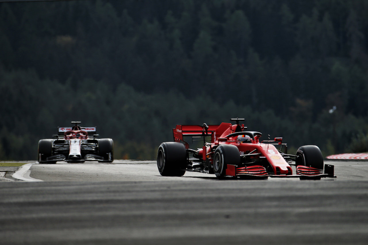 GP EIFEL, Sebastian Vettel (GER) Ferrari SF1000.
11.10.2020. Formula 1 World Championship, Rd 11, Eifel Grand Prix, Nurbugring, Germany, Gara Day.
- www.xpbimages.com, EMail: requests@xpbimages.com © Copyright: Batchelor / XPB Images