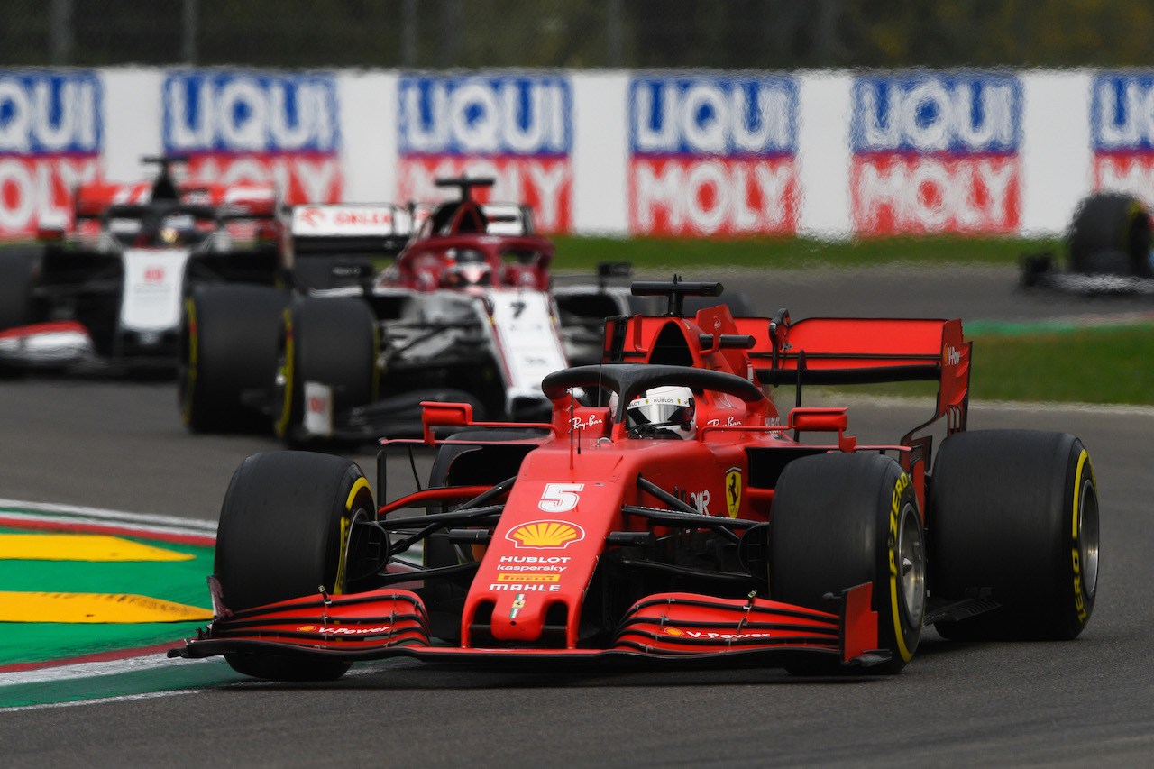 GP EMILIA ROMAGNA, Sebastian Vettel (GER) Ferrari SF1000.
01.11.2020. Formula 1 World Championship, Rd 13, Emilia Romagna Grand Prix, Imola, Italy, Gara Day.
- www.xpbimages.com, EMail: requests@xpbimages.com © Copyright: FIA Pool Image for Editorial Use Only