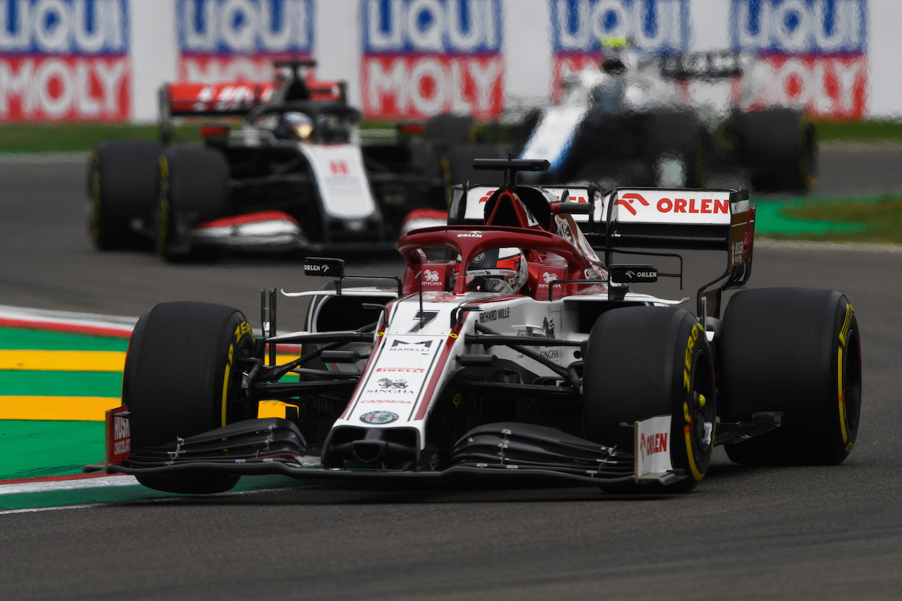 GP EMILIA ROMAGNA, Kimi Raikkonen (FIN) Alfa Romeo Racing C39.
01.11.2020. Formula 1 World Championship, Rd 13, Emilia Romagna Grand Prix, Imola, Italy, Gara Day.
- www.xpbimages.com, EMail: requests@xpbimages.com © Copyright: FIA Pool Image for Editorial Use Only