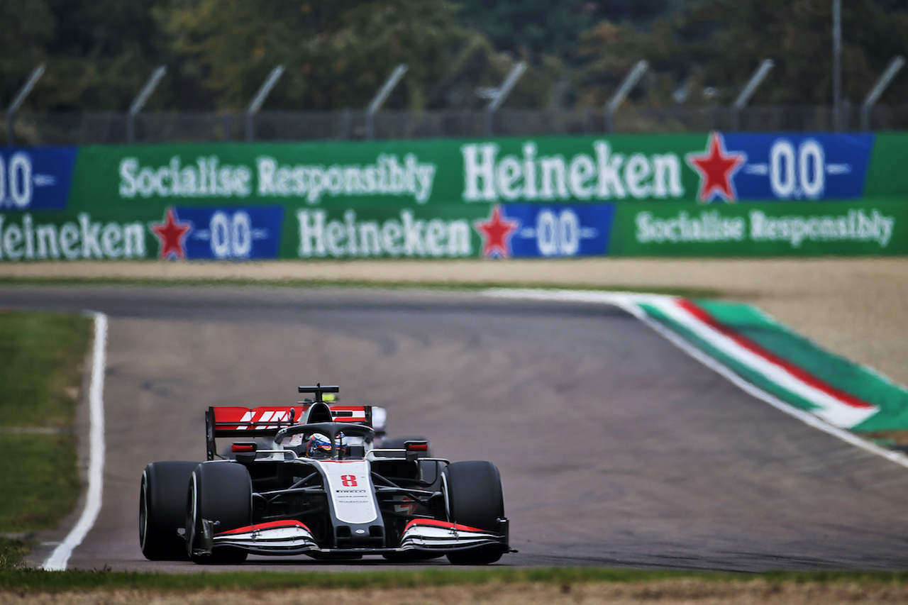 GP EMILIA ROMAGNA, Romain Grosjean (FRA) Haas F1 Team VF-20.
01.11.2020. Formula 1 World Championship, Rd 13, Emilia Romagna Grand Prix, Imola, Italy, Gara Day.
- www.xpbimages.com, EMail: requests@xpbimages.com © Copyright: Batchelor / XPB Images