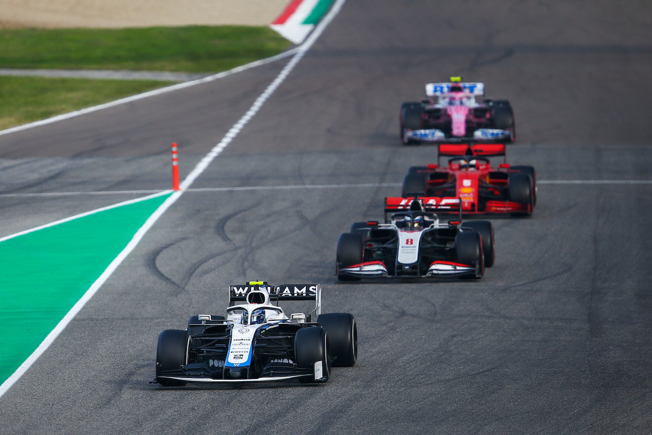 GP EMILIA ROMAGNA, Nicholas Latifi (CDN) Williams Racing FW43.
01.11.2020. Formula 1 World Championship, Rd 13, Emilia Romagna Grand Prix, Imola, Italy, Gara Day.
- www.xpbimages.com, EMail: requests@xpbimages.com © Copyright: FIA Pool Image for Editorial Use Only