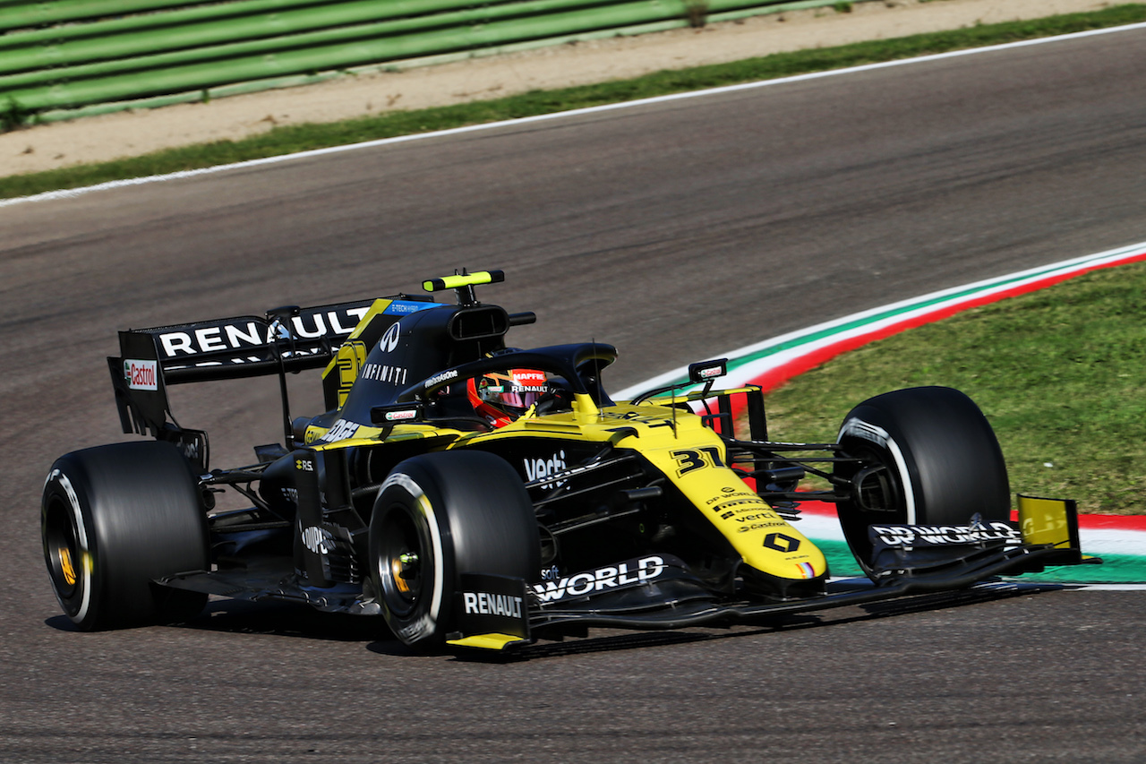 GP EMILIA ROMAGNA, Esteban Ocon (FRA) Renault F1 Team RS20.
31.10.2020. Formula 1 World Championship, Rd 13, Emilia Romagna Grand Prix, Imola, Italy, Qualifiche Day.
- www.xpbimages.com, EMail: requests@xpbimages.com © Copyright: Batchelor / XPB Images