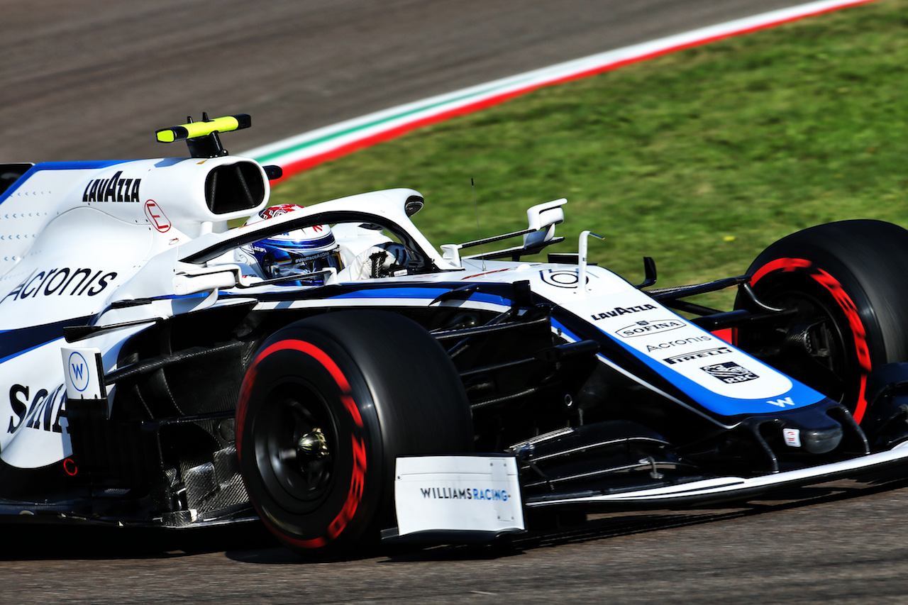 GP EMILIA ROMAGNA, Nicholas Latifi (CDN) Williams Racing FW43.
31.10.2020. Formula 1 World Championship, Rd 13, Emilia Romagna Grand Prix, Imola, Italy, Qualifiche Day.
- www.xpbimages.com, EMail: requests@xpbimages.com © Copyright: Batchelor / XPB Images