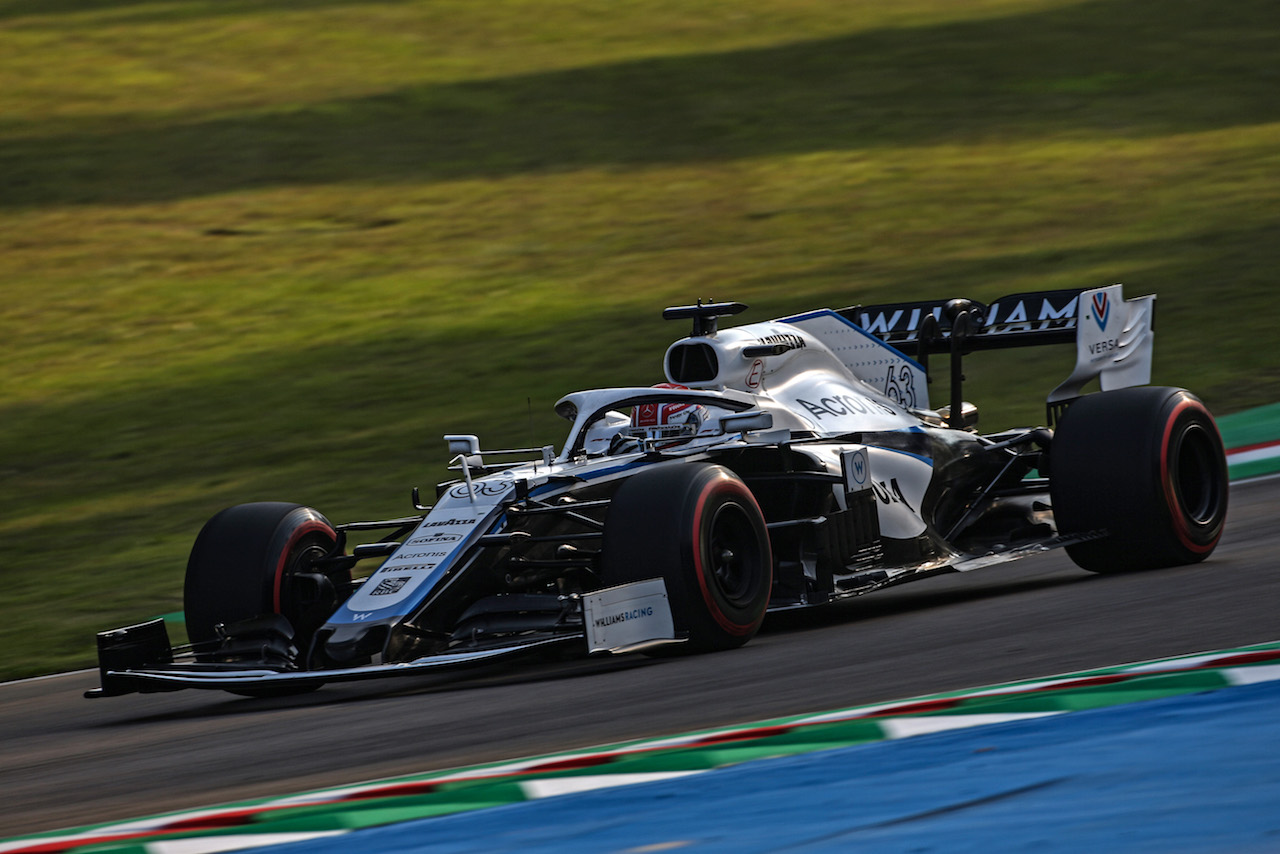 GP EMILIA ROMAGNA, George Russell (GBR), Williams F1 Team 
31.10.2020. Formula 1 World Championship, Rd 13, Emilia Romagna Grand Prix, Imola, Italy, Qualifiche Day.
- www.xpbimages.com, EMail: requests@xpbimages.com ¬© Copyright: Charniaux / XPB Images
