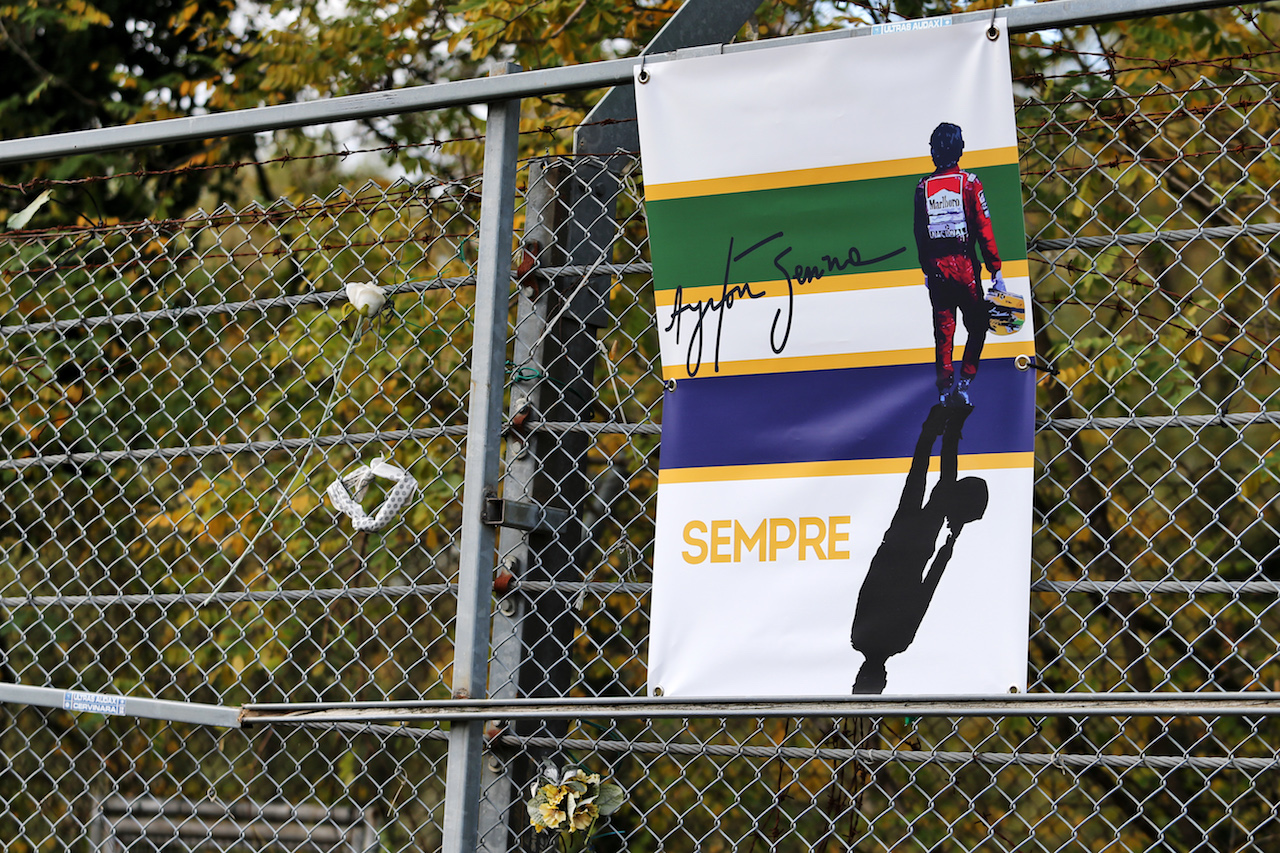 GP EMILIA ROMAGNA, Circuit Atmosfera - tribute to Ayrton Senna.
29.10.2020. Formula 1 World Championship, Rd 13, Emilia Romagna Grand Prix, Imola, Italy, Preparation Day.
- www.xpbimages.com, EMail: requests@xpbimages.com © Copyright: Moy / XPB Images