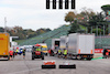 GP EMILIA ROMAGNA, Circuit Atmosfera - lorries on the partenza / finish straight.
29.10.2020. Formula 1 World Championship, Rd 13, Emilia Romagna Grand Prix, Imola, Italy, Preparation Day.
- www.xpbimages.com, EMail: requests@xpbimages.com © Copyright: Moy / XPB Images