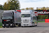 GP EMILIA ROMAGNA, Circuit Atmosfera - lorries on the partenza / finish straight.
29.10.2020. Formula 1 World Championship, Rd 13, Emilia Romagna Grand Prix, Imola, Italy, Preparation Day.
- www.xpbimages.com, EMail: requests@xpbimages.com © Copyright: Moy / XPB Images