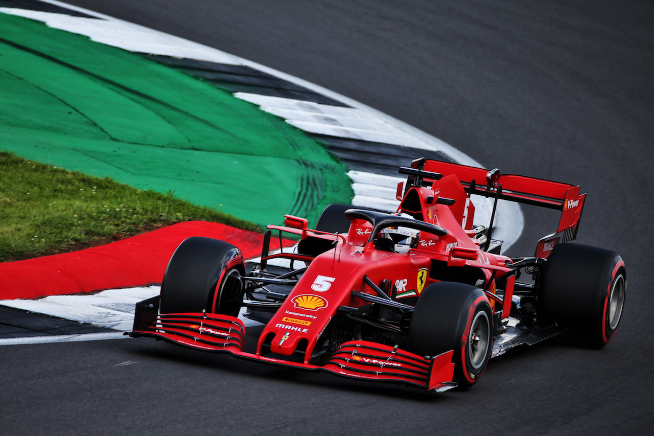 GP GRAN BRETAGNA, Sebastian Vettel (GER) Ferrari SF1000.
01.08.2020. Formula 1 World Championship, Rd 4, British Grand Prix, Silverstone, England, Qualifiche Day.
- www.xpbimages.com, EMail: requests@xpbimages.com © Copyright: Batchelor / XPB Images