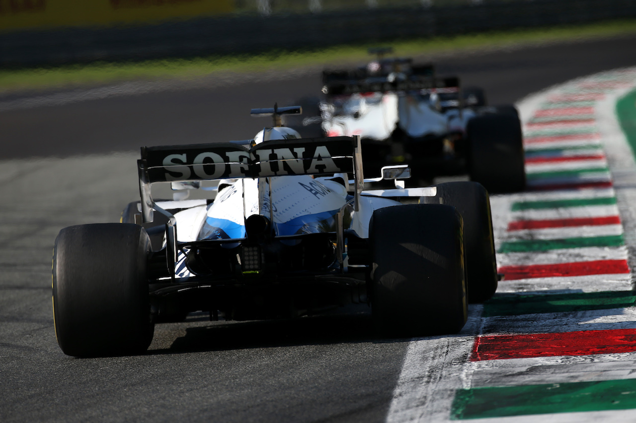 GP ITALIA, George Russell (GBR) Williams Racing FW43.
06.09.2020. Formula 1 World Championship, Rd 8, Italian Grand Prix, Monza, Italy, Gara Day.
- www.xpbimages.com, EMail: requests@xpbimages.com - copy of publication required for printed pictures. Every used picture is fee-liable. ¬© Copyright: Batchelor / XPB Images