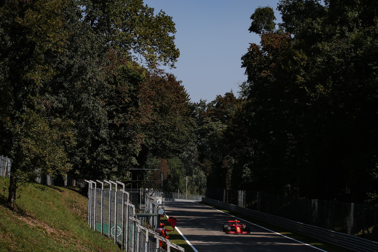GP ITALIA, Charles Leclerc (FRA), Ferrari 
05.09.2020. Formula 1 World Championship, Rd 8, Italian Grand Prix, Monza, Italy, Qualifiche Day.
- www.xpbimages.com, EMail: requests@xpbimages.com - copy of publication required for printed pictures. Every used picture is fee-liable. © Copyright: Charniaux / XPB Images